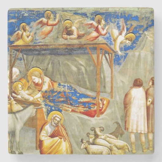 出生誕生のイエス ストーンコースター (正面)