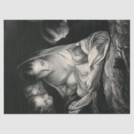 出生誕生オブイエスキリスト天使ヴァージンメアリー 薄葉紙 (正面)