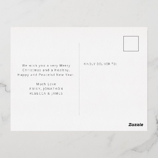 出生遠くにの歌詞の名実在前 箔シーズンポストカード (裏面)