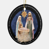 出生遠くにインManger歌詞金ゴールド文字ブラック セラミックオーナメント (左)