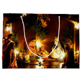 出生飾りクリスマス抱き枕 ラージペーパーバッグ (裏面)