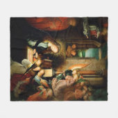 出生1495 フリースブランケット (正面(横))