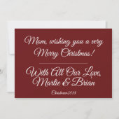 出生1523c |の青いビーチのSong™の休日カード シーズンカード (裏面)