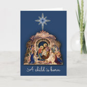 出生・イエス生まれが署名文字 カード (正面)