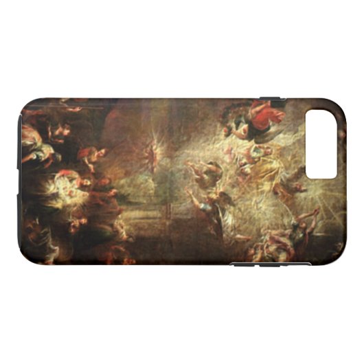 出生 – キリストの誕生 – ホバリング天使 Case-Mate iPhoneケース (裏面(横))
