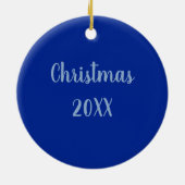 出生(クリスマス+日付) セラミックオーナメント (裏面)