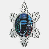 出生 スノーフレークピューターオーナメント (右)