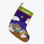 出生 スモールクリスマスストッキング (正面 (吊り時))