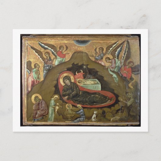 出生(パネルの油) ポストカード (正面)