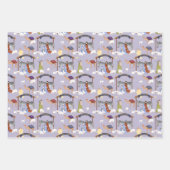 出生（ピンク、ブルー、パープル） ラッピングペーパーシート (正面3)