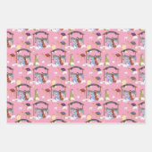 出生（ピンク、ブルー、パープル） ラッピングペーパーシート (正面2)