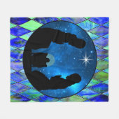 出生 フリースブランケット (正面(横))