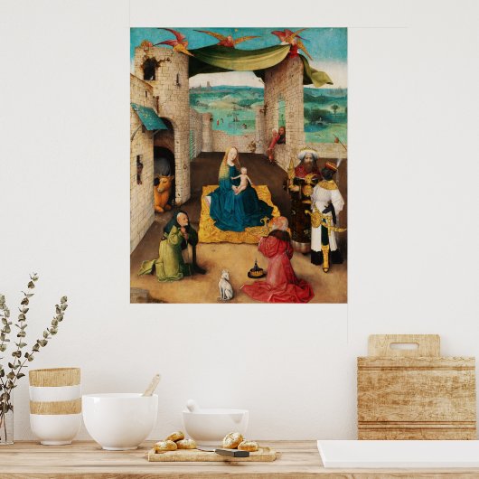 出生、ボッシュ・クリスマスによるマギ崇拝 ポスター (キッチン)