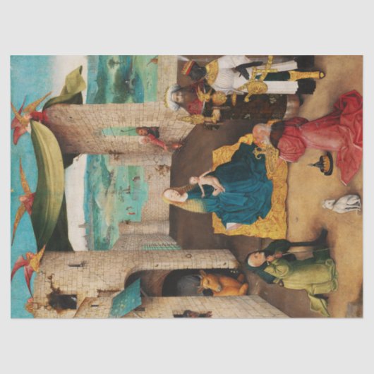 出生、ボッシュ・クリスマスによるマギ崇拝 薄葉紙 (正面)