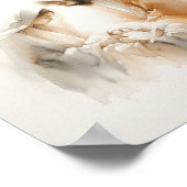 出生 – ミニマルモダンリストウォーター色 ポスター (角)