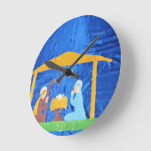 出生 ラウンド壁時計 (傾斜)