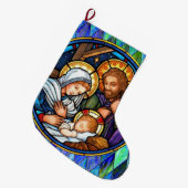 出生 ラージクリスマスストッキング (正面 (吊り時))