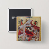 出生、ロシアのなアイコン、16世紀 缶バッジ (正面&裏面)