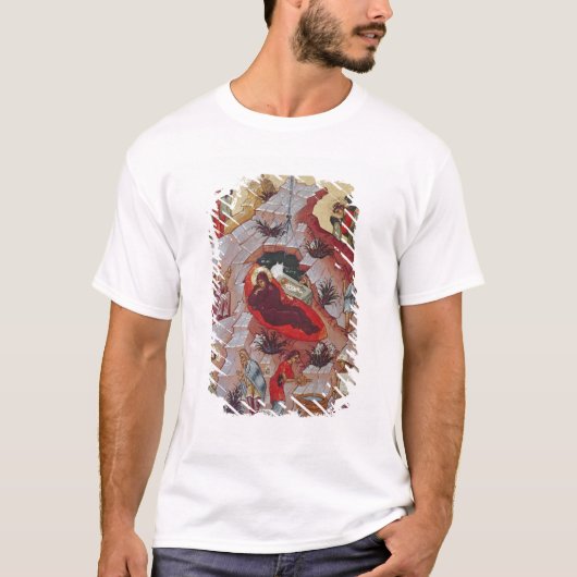 出生、ロシアのなアイコン、16世紀 Tシャツ (正面)