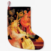 出生、天使-クリスマスの魔法--を作る音楽 スモールクリスマスストッキング (正面)