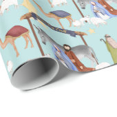出生（水色） ラッピングペーパー (ロールコーナー)