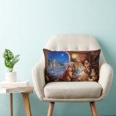 出生、神聖な夜絵画 ランバークッション (椅子)