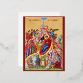 出生 箔シーズンポストカード (正面/裏面)