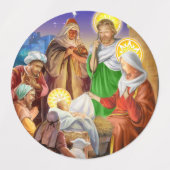 出生、聖なる夜 ラベル (デザイン1)