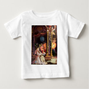 出生，音楽を作る天使 – クリスマスの魔法 ベビーTシャツ
