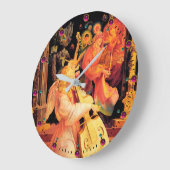 出生,音楽を作る天使 – クリスマスの魔法 ラージ壁時計 (傾斜)