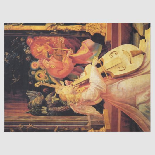 出生,音楽を作る天使 – クリスマスの魔法 薄葉紙 (正面)