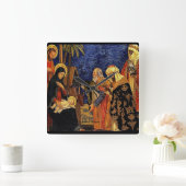 出生#5 スクエア壁時計 (ホーム)