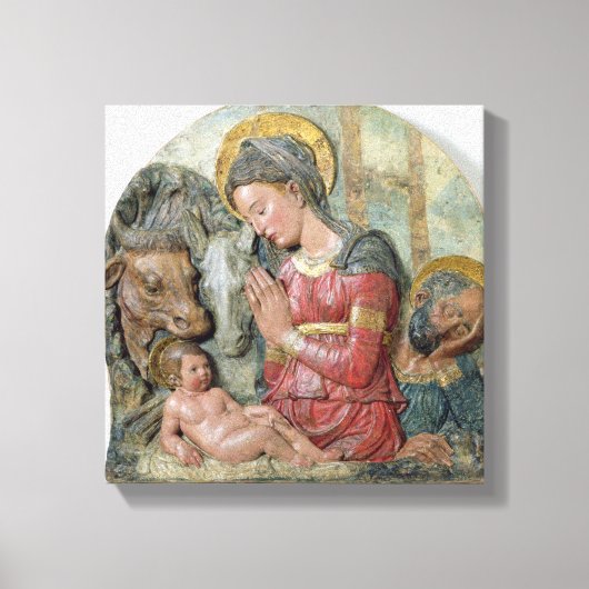 出生、c.1460 (テラコッタ色彩の鮮やか) キャンバスプリント (正面)