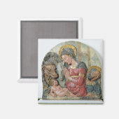 出生、c.1460 (テラコッタ色彩の鮮やか) マグネット (正面/裏面)