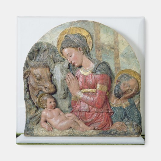 出生、c.1460 (テラコッタ色彩の鮮やか) マグネット (正面)