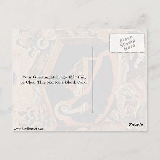 出生(Duccio) ポストカード (裏面)