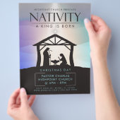 出生Aキングは生まれ教会サービス宗教 チラシ (手)