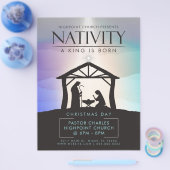 出生Aキングは生まれ教会サービス宗教 チラシ (シングル)