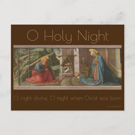 出生c.1445 |ブルービーチソング™はがき ポストカード (正面)