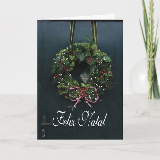 出生Felizポルトガルのクリスマスカード シーズンカード (正面)