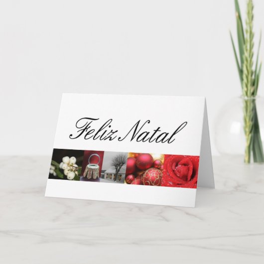 出生Felizポルトガルのクリスマスカード シーズンカード (正面)