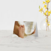 出産おめでとうカード カード (黄色い花)