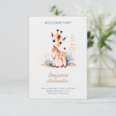 出産おめでとうカード - 新しい命の到来を祝おう 招待状 (スタンド正面)