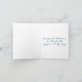 出産おめでとうカード - 赤ちゃんが生まれました カード (内部)