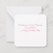 出産おめでとう　ママになるあなたへ ノートカード (裏面)