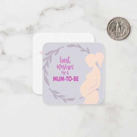 出産おめでとう　ママになるあなたへ ノートカード (正面/裏面インサイチュ)