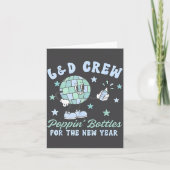 出産と分娩の Pn' 新年のボトル カード (正面)