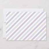 出産のお知らせ |ラベンダー 案内状 (裏面)