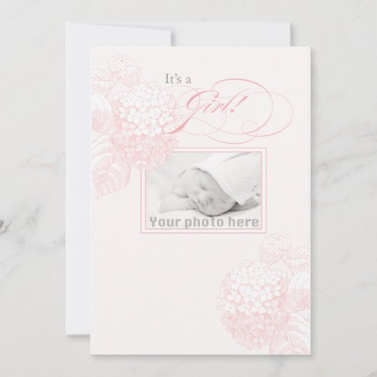 出産のお知らせ 案内状 (正面)