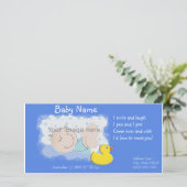 出産のお知らせ 案内状 (スタンド正面)